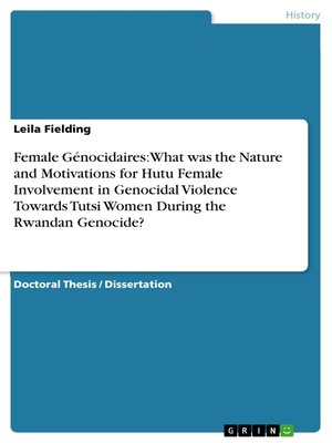 cover image of Female Génocidaires